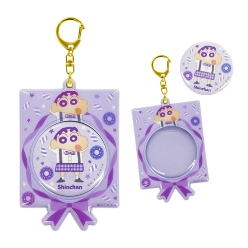 クレヨンしんちゃん 缶バッジ＆ホルダーセット（ランダム6種） ゆめ